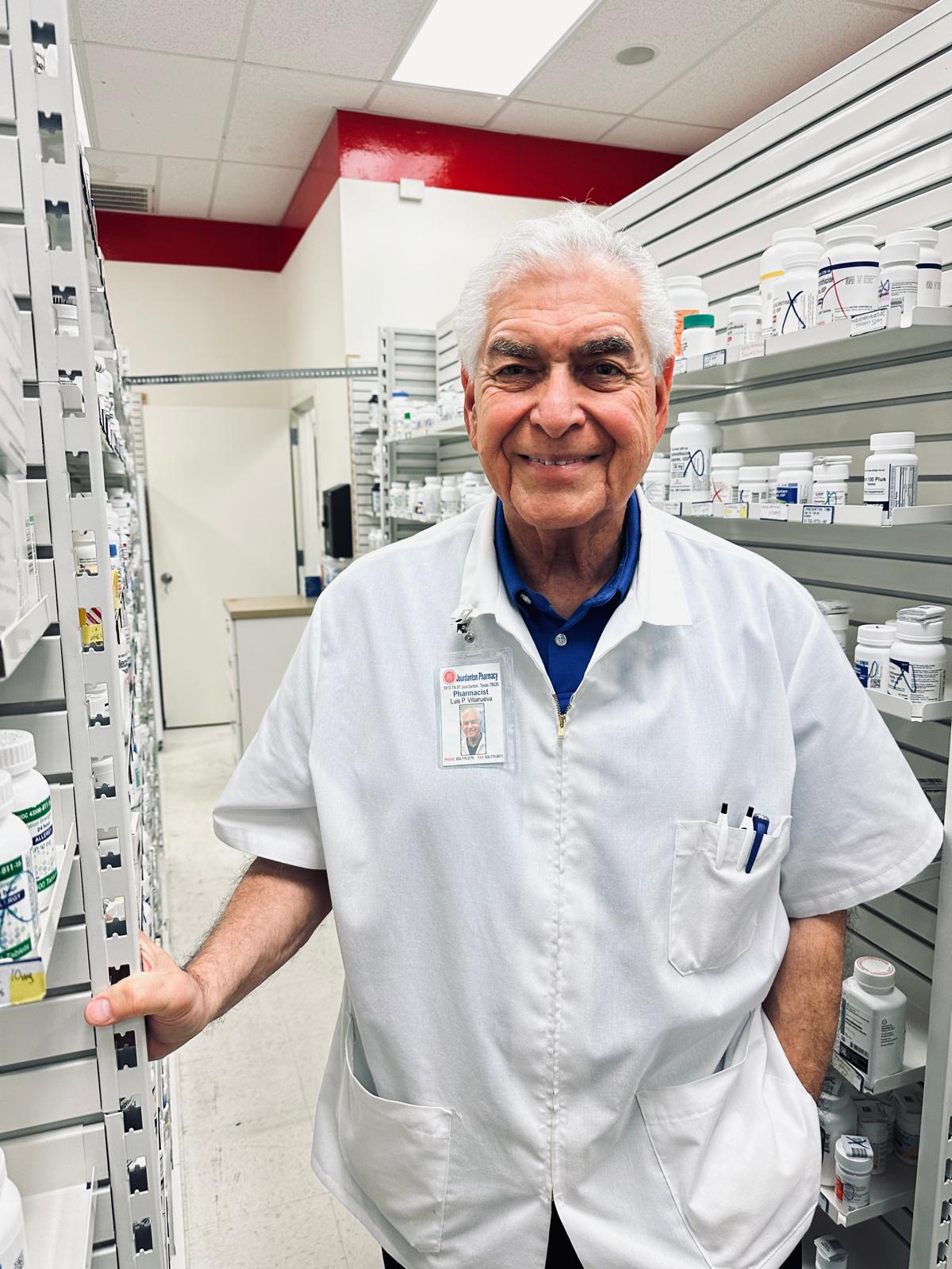 Pharmacist inside Jourdanton Pharmacy